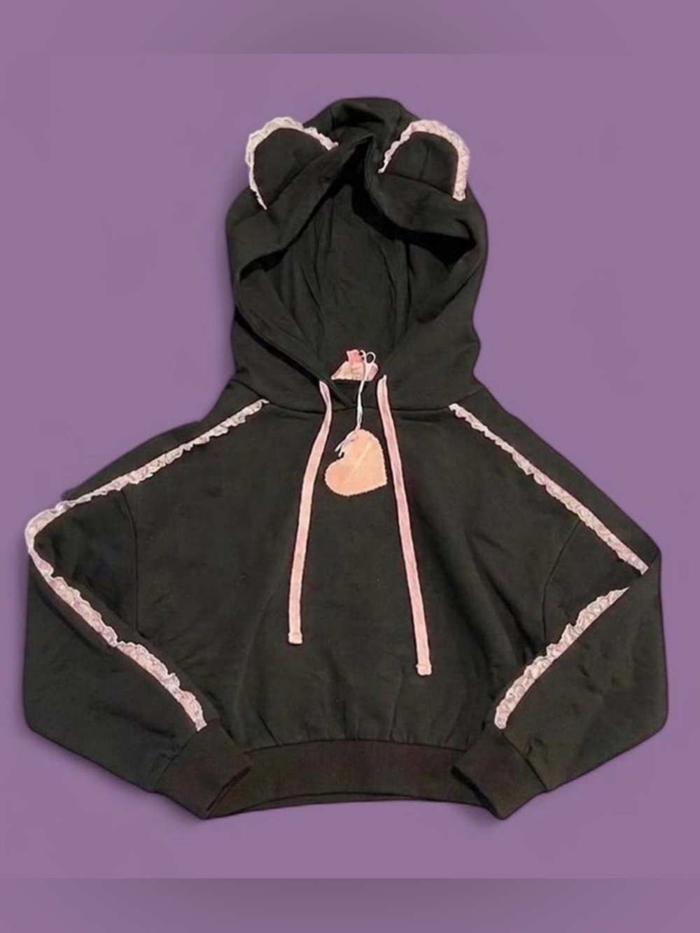 Sugar Thrillz x Dolls Kill - FAIRY TALE ENDING CROPPED HOODIE